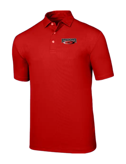 Callaway Birdseye Red Polo w/Rotochopper Logo