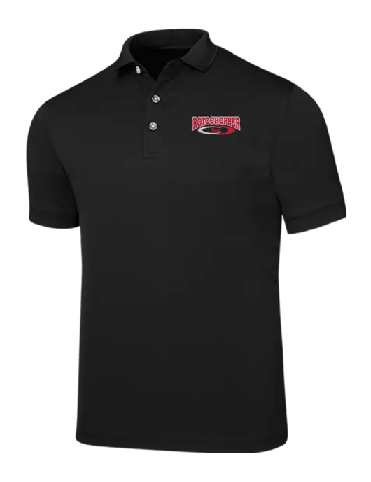 Callaway Ottoman Black Polo w/Rotochopper Logo