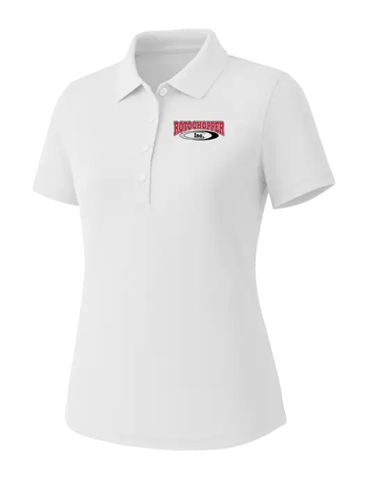 Callaway Womens Core Bright White Performance Polo w/Rotochopper Logo