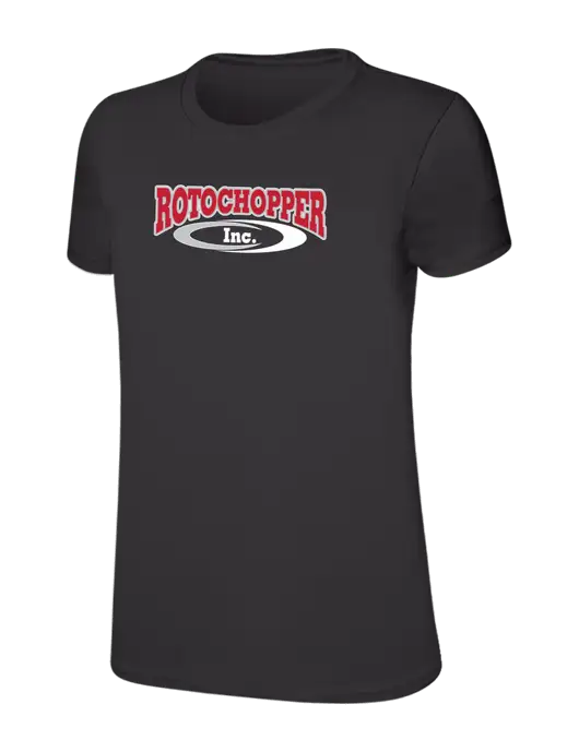 Womens Ring Spun Charcoal 4.5 oz T-Shirt w/Rotochopper Logo