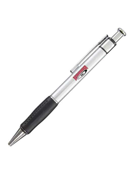 Malta Silver Pen - Black Ink w/Rotochopper Logo