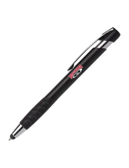 Alize Black Stylus Black Ink Pen w/Rotochopper Logo