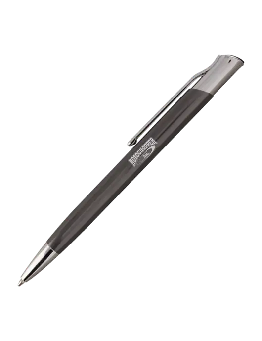 San Malo Gunmetal Pen - Black Ink w/Rotochopper Logo