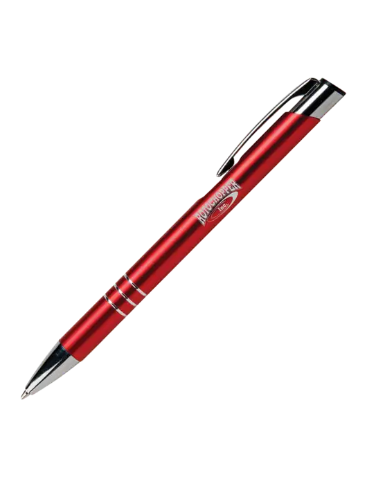 Laurent Red Pen - Black Ink w/Rotochopper Logo