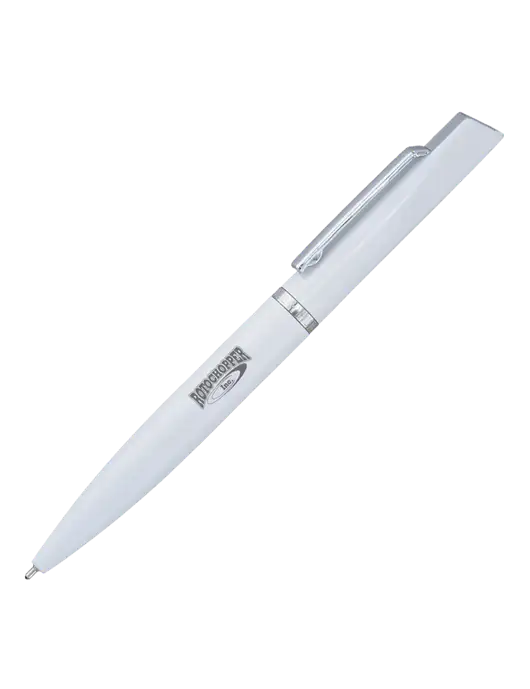 Santos White Pen - Black Ink w/Rotochopper Logo