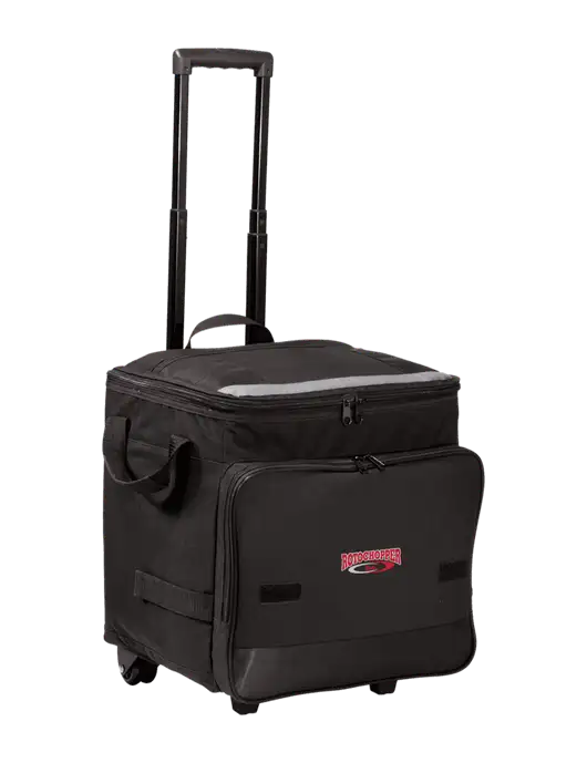 Black Rolling Cooler w/Rotochopper Logo