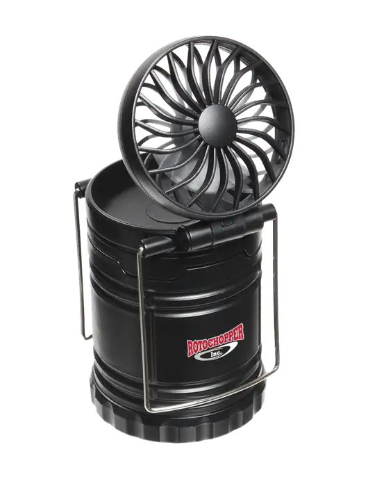 Black Retro Lantern with Fan w/Rotochopper Logo