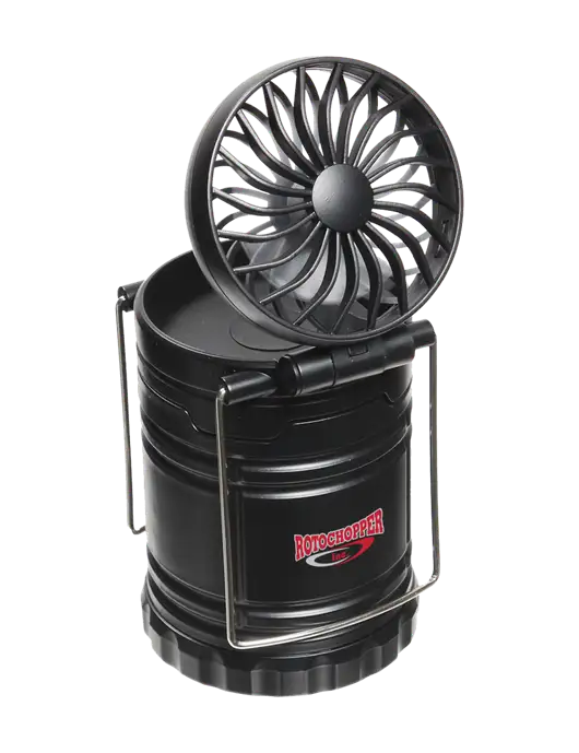 Black Retro Lantern with Fan w/Rotochopper Logo
