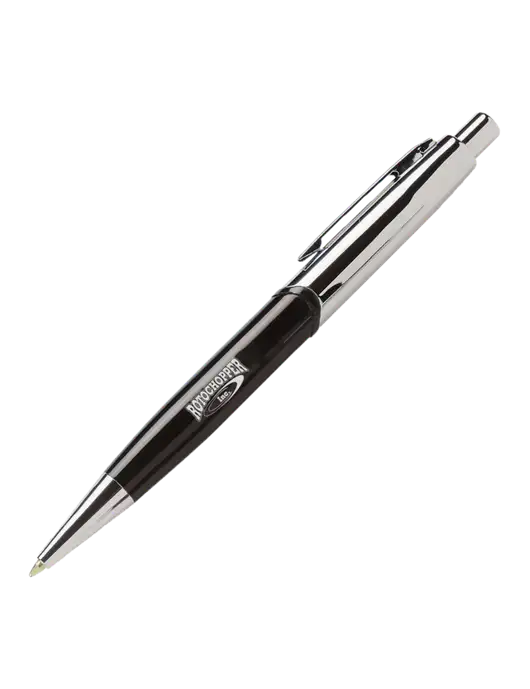 Chimera Black Pen - Black Ink w/Rotochopper Logo