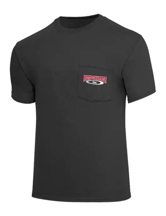 Core Blend Charcoal Grey Pocket T-Shirt w/Rotochopper Logo