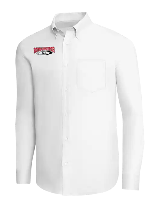 Brooks Brothers White Wrinkle-Free Stretch Pinpoint Shirt w/Rotochopper Logo