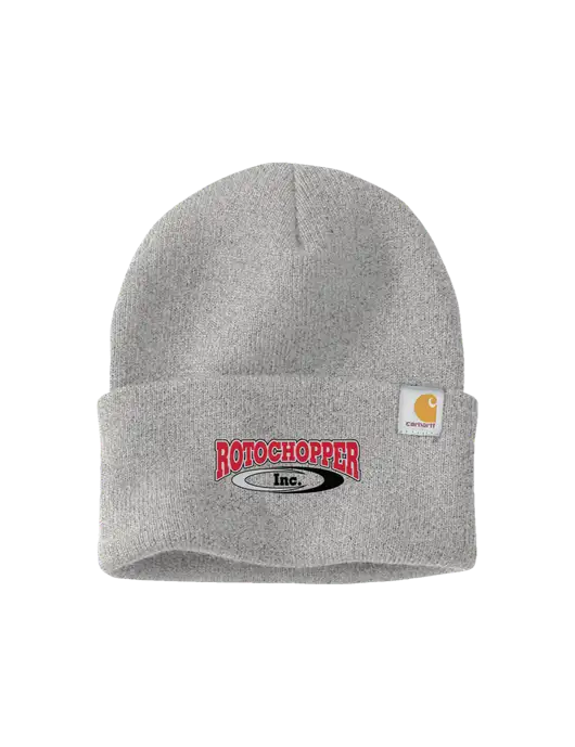 Carhartt Light Grey Heather Watch Cap 2.0 w/Rotochopper Logo