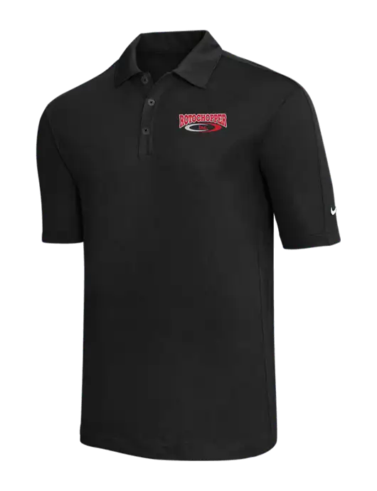 Nike Black Tech Sport Dri-FIT Polo w/Rotochopper Logo