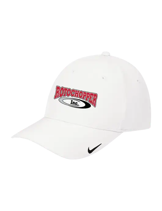 Nike White Dri-FIT Legacy Cap w/Rotochopper Logo