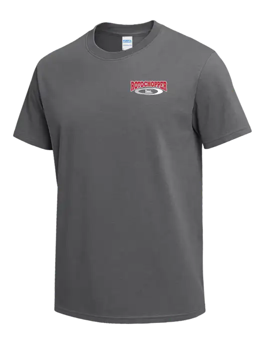 Medium Grey Heavyweight 6.1 oz T-Shirt w/Rotochopper Logo