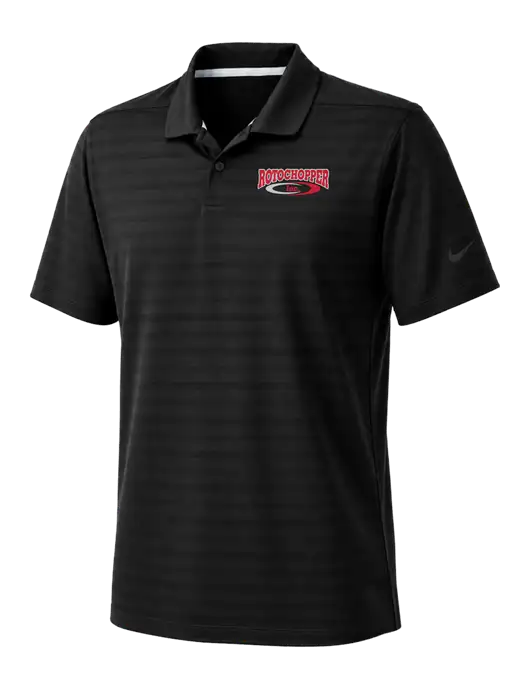 Nike Black Dri-FIT Vapor Jacquard Polo w/Rotochopper Logo