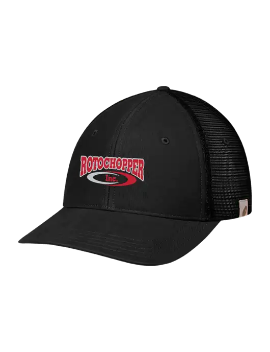 Carhartt Black Canvas Trucker Cap w/Rotochopper Logo