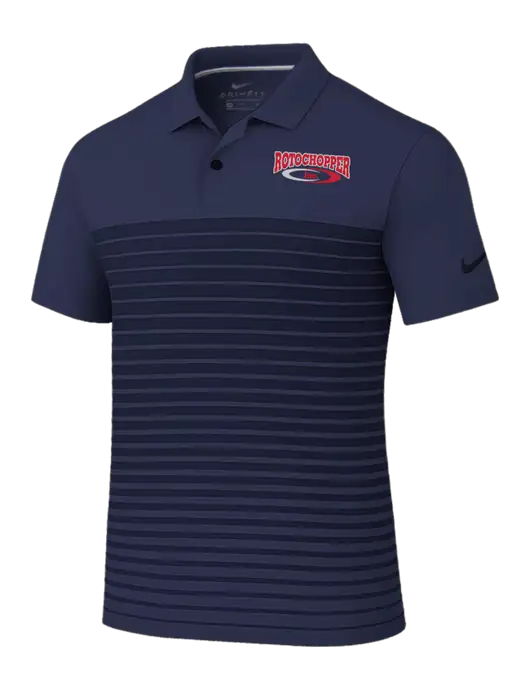 Nike Navy Dri-FIT Vapor Block Polo w/Rotochopper Logo