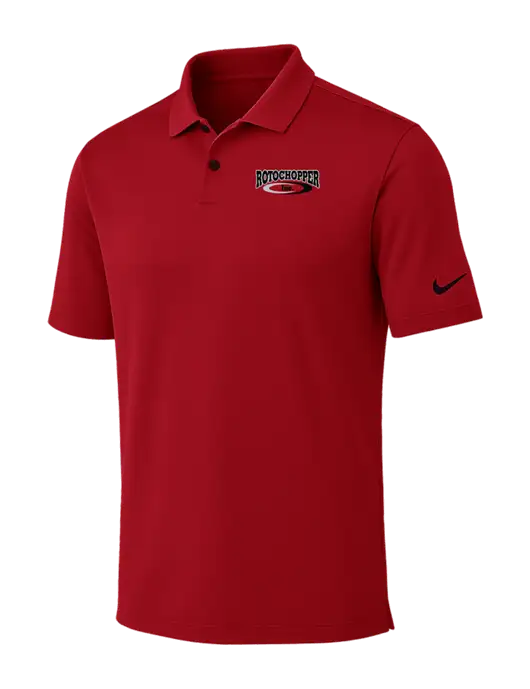 Nike Red Dri-FIT Vapor Polo w/Rotochopper Logo