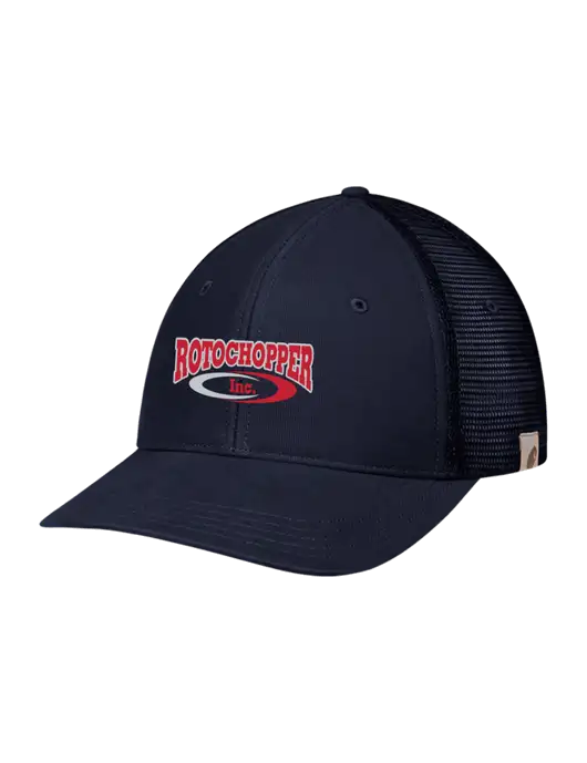 Carhartt Navy Canvas Trucker Cap w/Rotochopper Logo