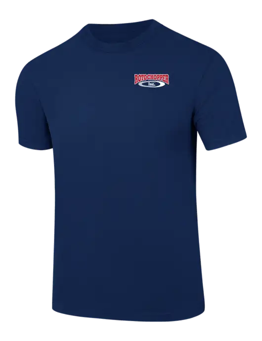 Comfort Colors 6.1 oz Dark Navy Heavyweight Ring Spun T-Shirt w/Rotochopper Logo