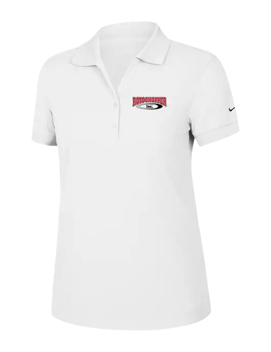Nike Womens Dri-FIT Classic White Polo w/Rotochopper Logo