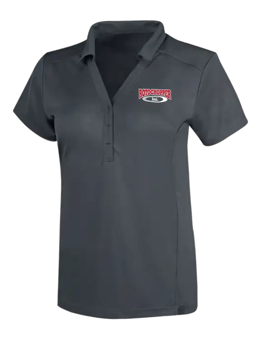 OGIO Dark Grey Womens Framework Polo w/Rotochopper Logo